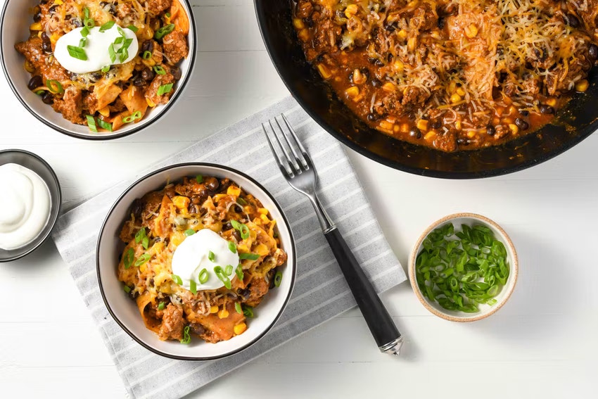 sample image of one of home chef's family sized meals