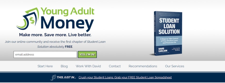 Young Adult Money blog