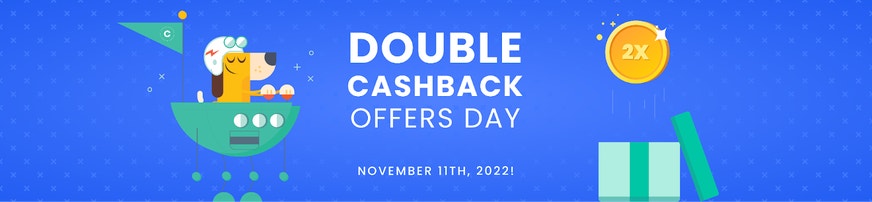 banner for the cashback event